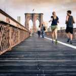 Løbetur på bro, fitness